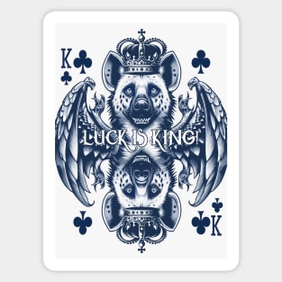 Lucky Hyena King of Clubs Sticker